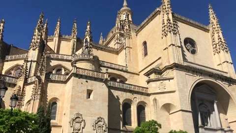 Cathedral of Segovia, Spain Stock Footage 196216384