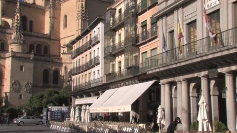 Cathedral of Segovia, Spain Stock Footage 196805720