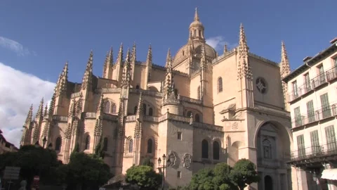 Cathedral of Segovia, Spain Video stock 196805725