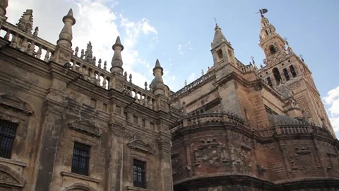 Cathedral of Sevilla Stock Footage 136578498