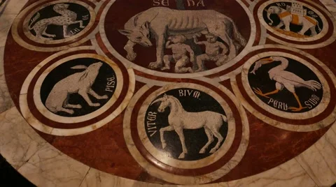 Cathedral of Siena Stock Footage 68402694