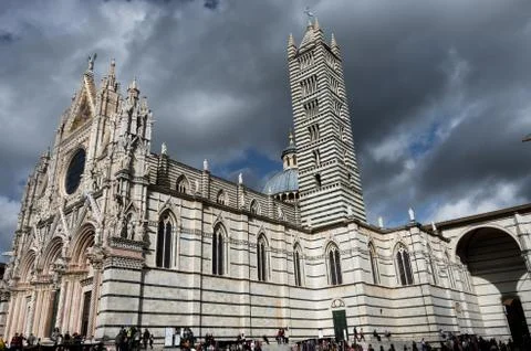 The cathedral of siena Stock Photos