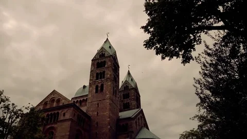 Cathedral of Speyer Stock Footage 76046068