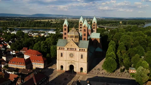 Cathedral in Speyer in Germany Stock Footage 200845850