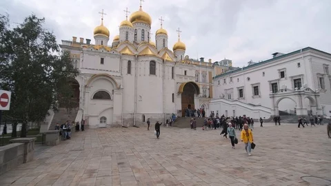 Cathedral Square Moscow Stock Footage 114815122