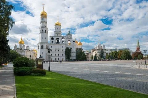 Cathedral Square, Moscow Kremlin Stock Photos