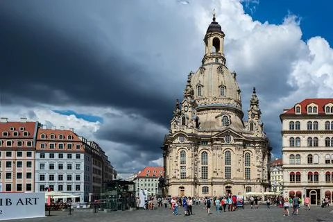 Cathedral on the square. Stock Photos