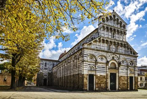Cathedral on the square of Pisa Stock Photos