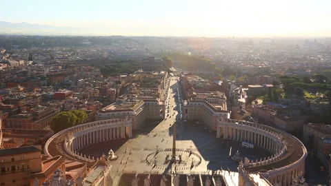 Cathedral square, Vatican Stock Footage 93545509