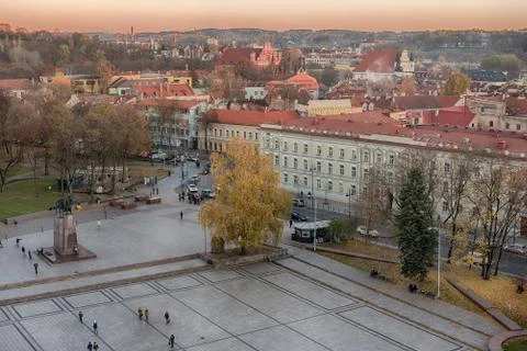 Cathedral Square in Vilnius, Lithuania Foto stock