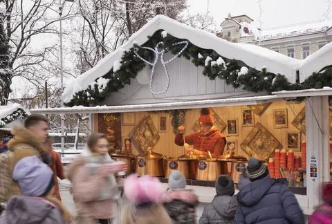 Cathedral square in Vilnius. Lithuania Stock Photos