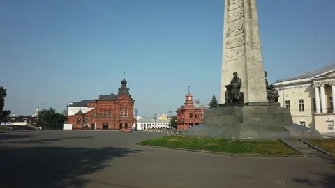 Cathedral Square in Vladimir 2 Video stock 156695799