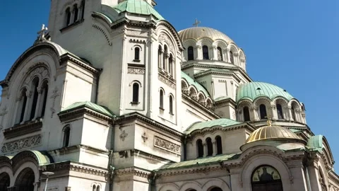 Cathedral St. Aleksander Nevski, Sofia, Bulgaria Video stock 148990661