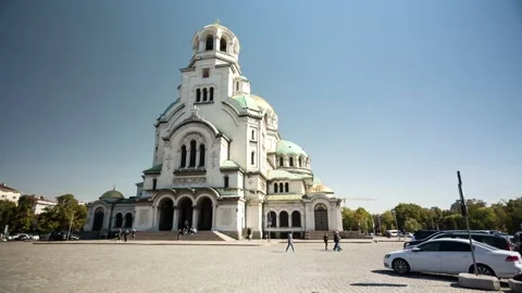 Cathedral St. Aleksander Nevski, Sofia, Bulgaria Stock-Footage 152833960