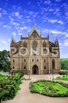 Cathedral of St. Barbara, Czech Stock Photos
