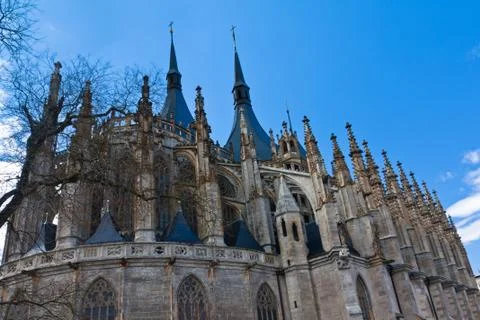 Cathedral of st. barbara Stock Photos