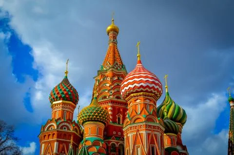 Cathedral of St. Basil Stock Photos