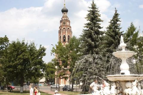 The Cathedral of St. John the in Bronnici Stock Photos