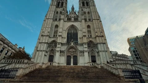 Cathedral of St. Michael and St. Gudula 13 Stock Footage 325966872
