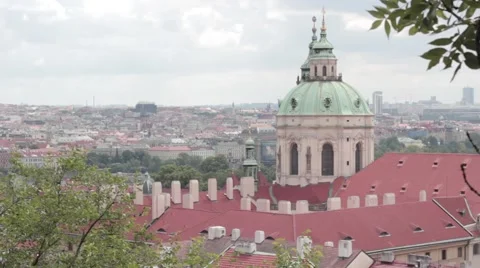 Cathedral of St. Nicholas with brunch Stock Footage 41115024