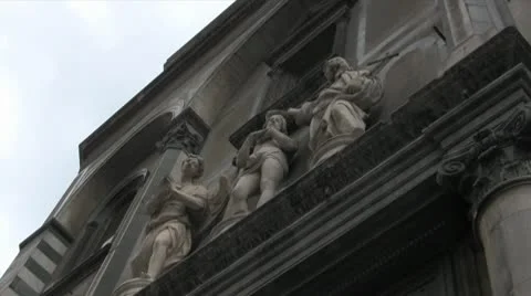 Cathedral Statues Stock Footage 10701799