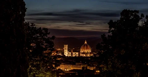 Cathedral at sunset Stock Footage 74316778