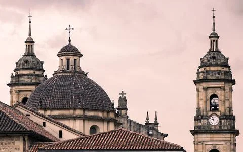 Cathedral on sunset Foto stock