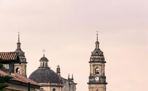 Cathedral on sunset second view Stock Photos