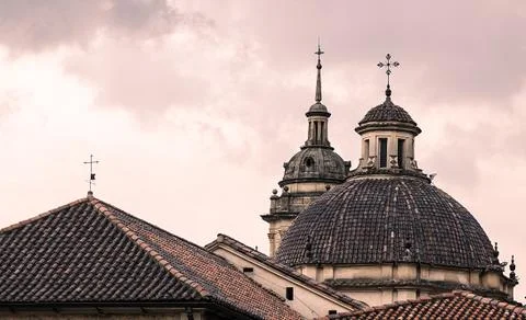 Cathedral on sunset second view Stock Photos