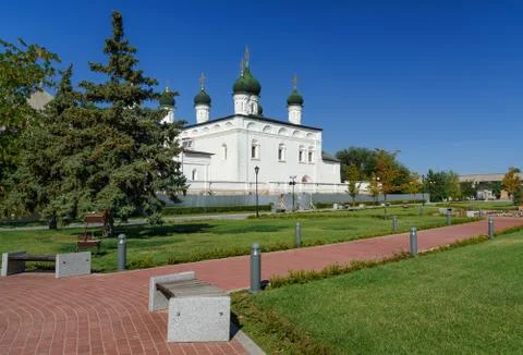Cathedral of the Trinity in Astrakhan Stock-Fotos