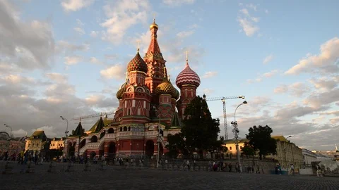 Cathedral of Vasily the Blessed Stock Footage