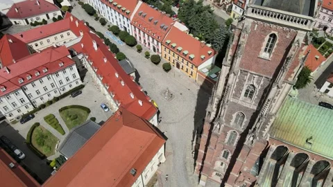 CATHEDRAL IN WROCŁAW Stock Footage 224293989