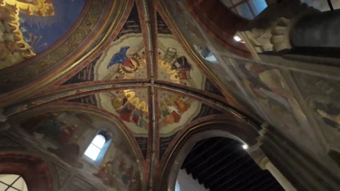 CathedralNardoInteriorceiling Stock Footage 309939018