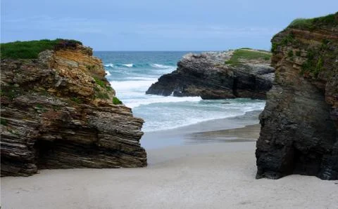 Cathedrals beach Stock Photos