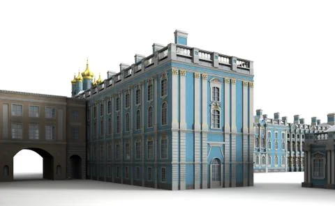 Catherine palace 15 Stock Illustration