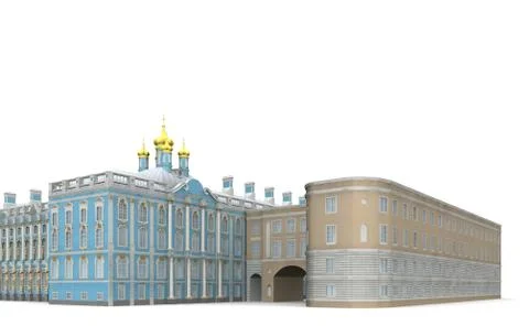 Catherine palace 16 Stock Illustration