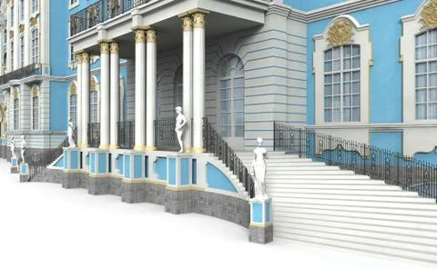 Catherine palace 3 Stock Illustration