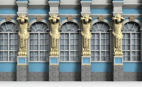 Catherine palace 6 Stock Illustration