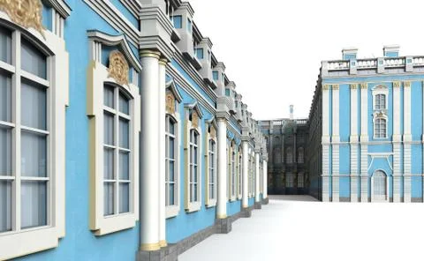 Catherine palace 9 Stock Illustration