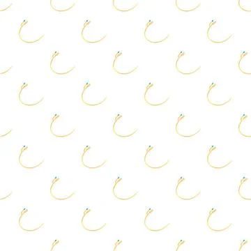 Catheter medical device seamless pattern for urology background Illustrazione stock
