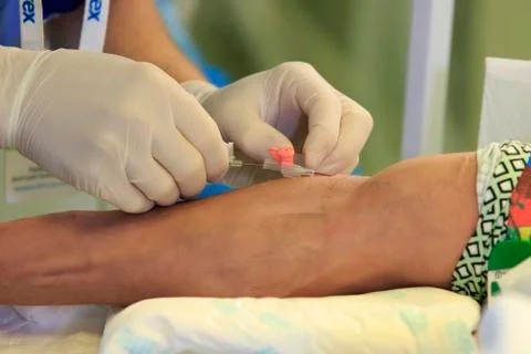 Catheter set Foto stock