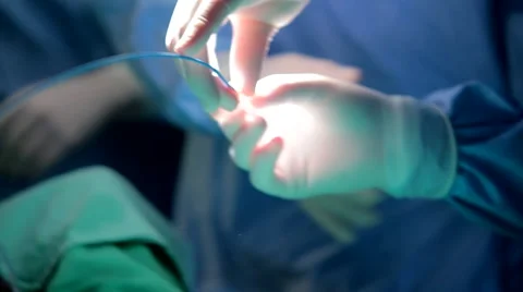 Catheterization room Surgeon hands Close Up Stock Footage 44241874