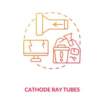 Cathode ray tubes concept icon 스톡 일러스트