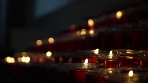 Catholic Candles Stock-Footage 263794856