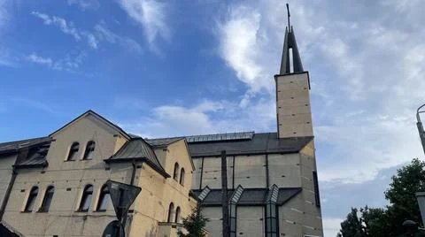 Catholic cathedral in gothic style Foto stock