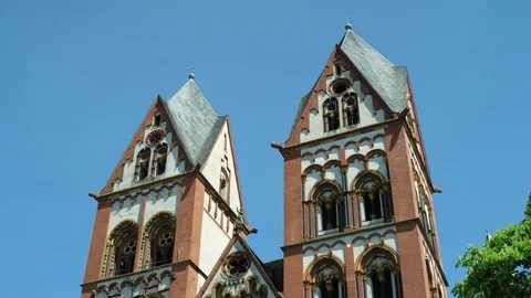 Catholic Cathedral of Limburg Stock Footage 77152392