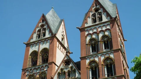 Catholic Cathedral of Limburg Vídeos de archivo 77153803