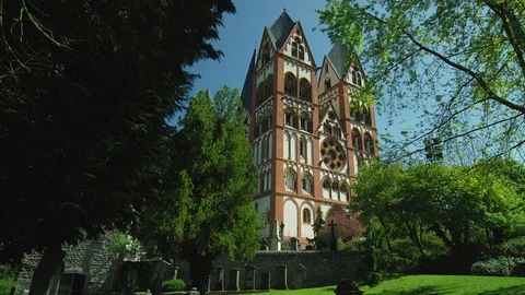 Catholic Cathedral of Limburg 스톡 동영상 77170890