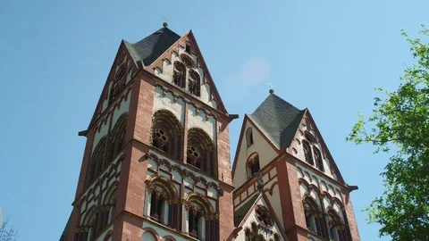 Catholic Cathedral of Limburg Stock Footage 77173071