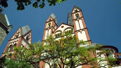 Catholic Cathedral of Limburg Stock Footage 77198833
